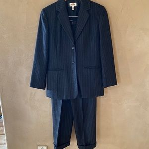 Talbots Wool Pinstripe Suit